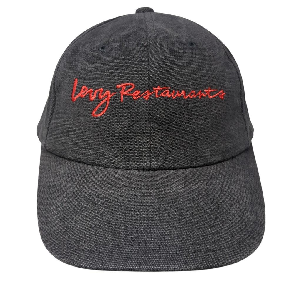 Levy Restaurants Slideback Baseball Cap Black One Size Adjustable Wear Guard